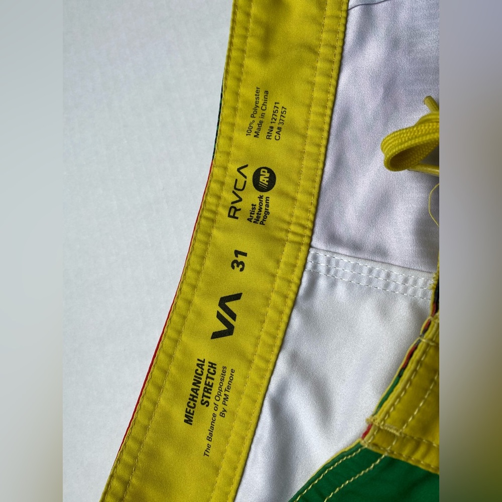 RVCA Mens Swim Trunks 80s Square Fizzle Multi-Color Size 31 - Picture 7 of 8